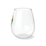 Baja Sunset Stemless Wine Glass, 11.75oz