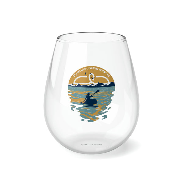Baja Sunset Stemless Wine Glass, 11.75oz