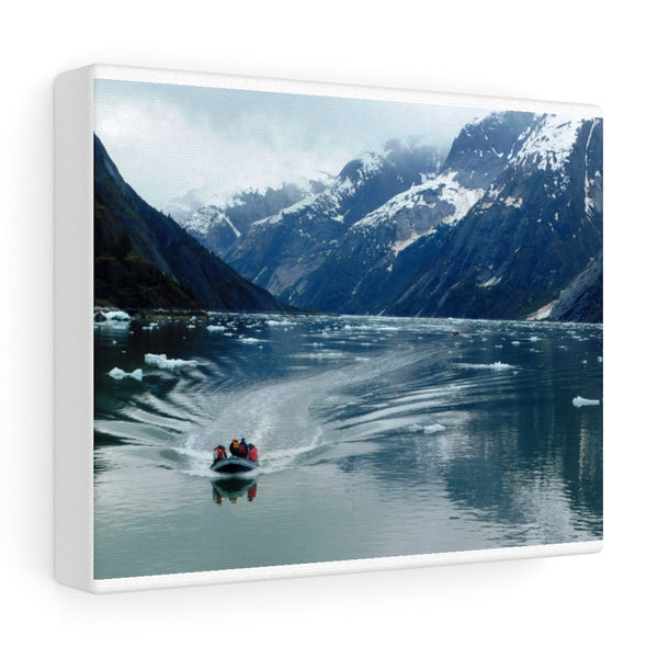 Glacial Ice Skiff Tour Stretched Canvas