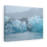Blue Glacial Ice Stretched Canvas
