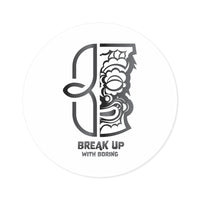 Break Up with Boring Dark Tiki Sticker