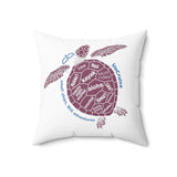 Hawaii Turtle Square Pillow