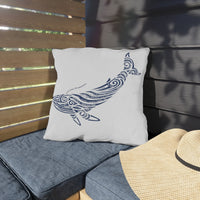 Blue Whale Outdoor Pillows