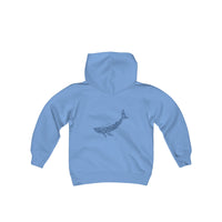 Youth Heavy Blend Alaska Whale Hooded Sweatshirt
